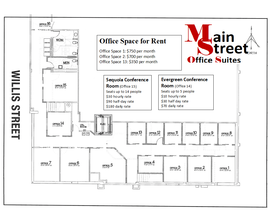Upstairs Office Layout
